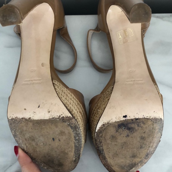 Miu Miu patent leather espadrille sandal heels - Picture 6 of 8